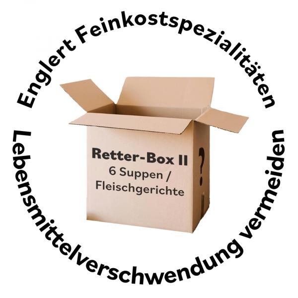 Retter-Box II - 6 verschiedene Dosen Suppen / Fleischgerichte / Fonds